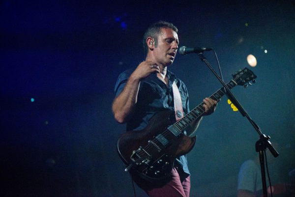 Ο Παύλος Παυλίδης και ο Κ. Βήτα στη σκηνή του Release Athens 2025