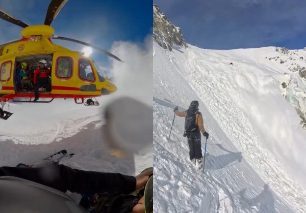 Γαλλία: Χιονοστιβάδα κατάπιε σκιέρ και σώθηκε χάρη στον ειδικό αερόσακο