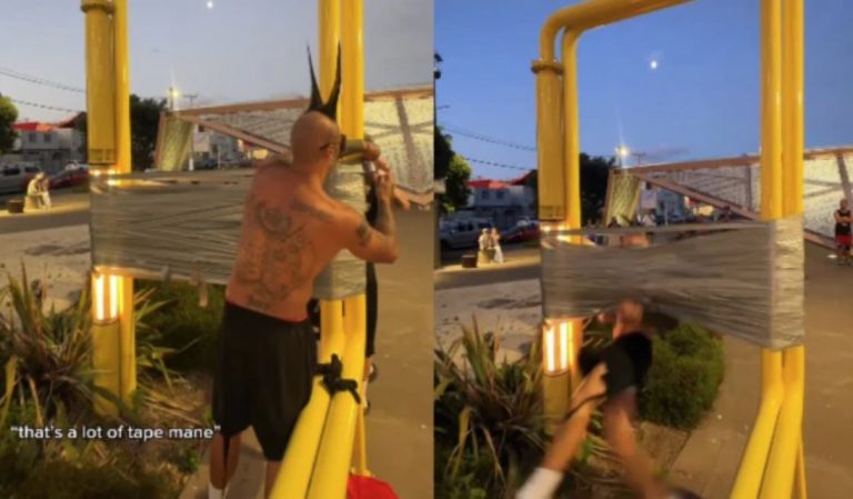 Influencer επιχείρησε να περάσει από τοίχο με 1.000 κομμάτια μονωτικής ταινίας και παραλίγο να πεθάνει