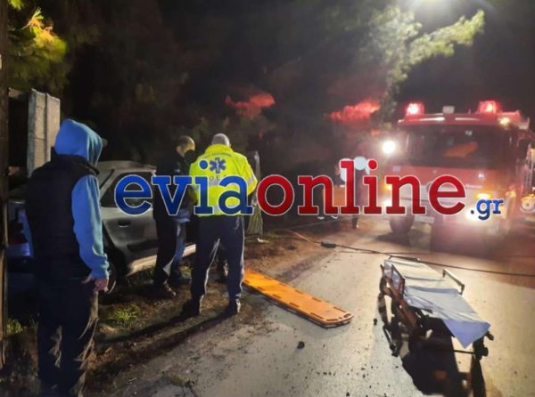 Χαλκίδα: Ανασύρθηκε νεκρός oδηγός που έχασε τον έλεγχο του Ι.Χ. του και έπεσε σε δέντρο