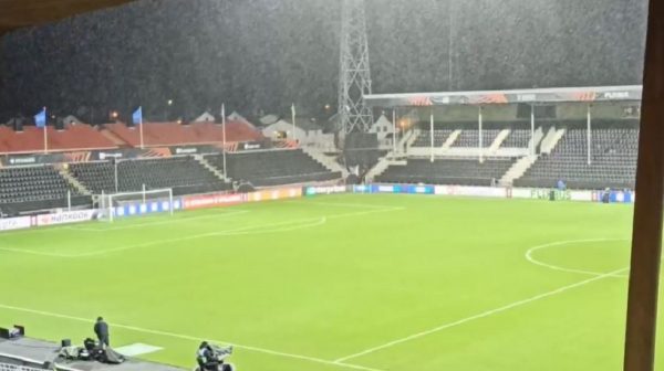 Τρελή χιονοθύελλα στο Μπόντο πριν το παιχνίδι με τον Ολυμπιακό (vid)