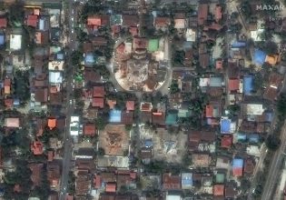 Σεισμός στη Μιανμάρ: Δορυφορικές φωτογραφίες αποτυπώνουν το μέγεθος της καταστροφής