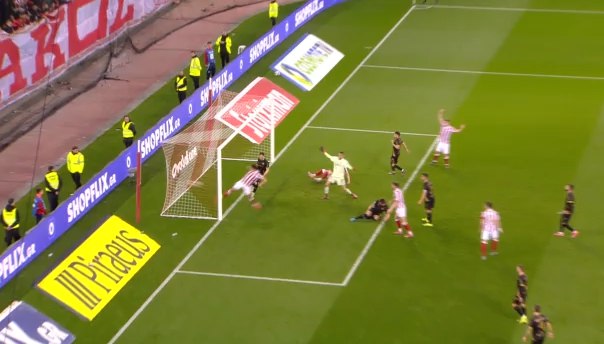 Ακυρώθηκε γκολ του Στάμενιτς για οφσάιντ (vid)