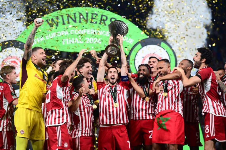 Τα «χρόνια πολλά» του Conference League στον Ολυμπιακό: Τα γκολ του ιστορικού θριάμβου (vids)