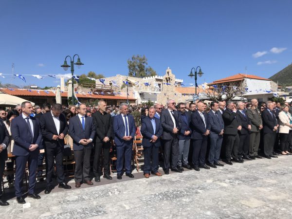 Ο Γιάννης Μώραλης στις επετειακές εκδηλώσεις για την 17η Μαρτίου 1821 στην Αρεόπολη Μάνης