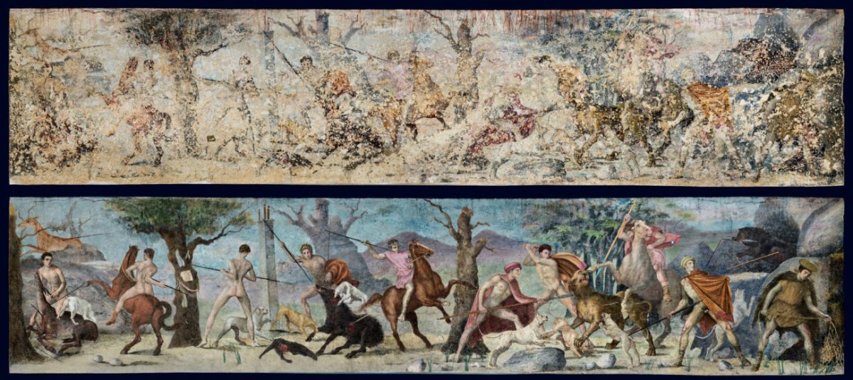 H τοιχογραφία με το κυνήγι και η ψηφιακή αποκατάστασή της (Χρίστος Σιμάτος & Χαρίκλεια Μπρεκουλάκη)