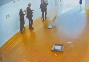 Βίντεο ντοκουμέντο από τον βανδαλισμό στην Εθνική Πινακοθήκη από τον βουλευτή της Νίκης