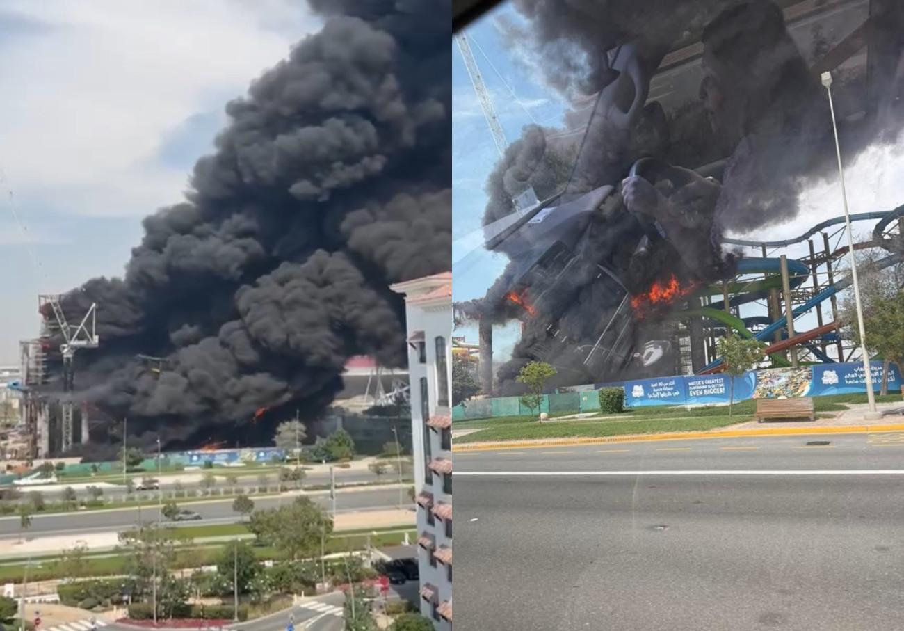 Άμπου Ντάμπι: Μεγάλη φωτιά σε πάρκο ψυχαγωγίας – Στις φλόγες η ψηλότερη νεροτσουλήθρα