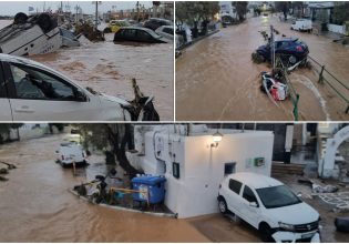 Κακοκαιρία: Σε Χίο, Σάμο Ικαρία μετατοπίζονται τα ακραία φαινόμενα – «Βούλιαξαν» Πάρος και Μύκονος