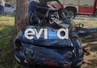 Εύβοια: Θανατηφόρο τροχαίο – Δύο 20χρονοι έχασαν τη ζωή τους