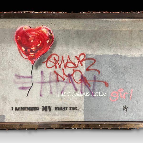 Η ραγισμένη καρδιά του Banksy εκτίθεται στη Νέα Υόρκη λίγο πριν βγει σε δημοπρασία για καλό σκοπό