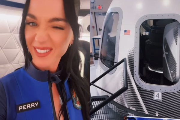 Η Κέιτι Πέρι μάς ξεναγεί στο εσωτερικό του πυραύλου της Blue Origin