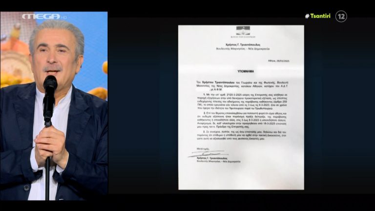 «Αυτό δεν είναι απολογία σε έγκλημα, είναι αναγγελία κηδείας» – Το σχόλιο του Λαζόπουλου για τα Τέμπη και τον Τριαντόπουλο