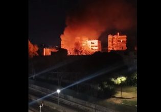 Μεγάλη φωτιά στα Άνω Πατήσια