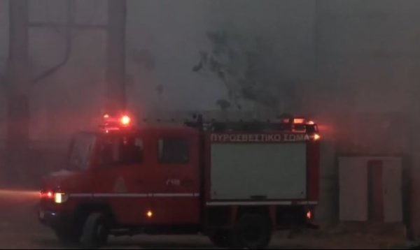 Υπό έλεγχο η φωτιά στον Βοτανικό – Αποπνικτική η ατμόσφαιρα από τους καπνούς