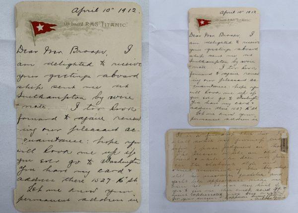 Τιτανικός: Επιστολή επιζώντα πωλήθηκε σε δημοπρασία για 400.000 δολάρια