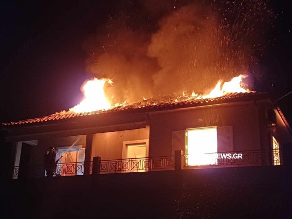 Χανιά: Παρανάλωμα του πυρός σπίτι – Μεγάλη κινητοποίηση της πυροσβεστικής