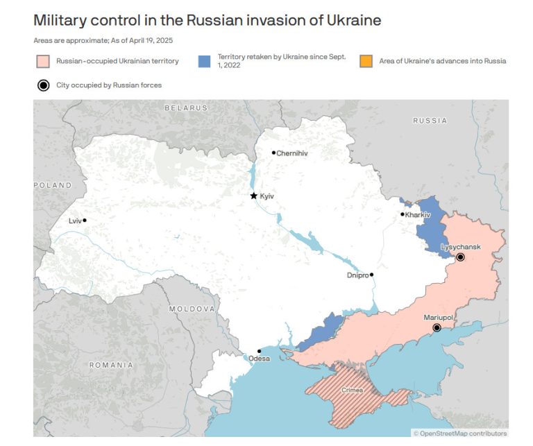 Ουκρανία: Να αναγνωρίσει τον έλεγχο της Ρωσίας στα εδάφη που έχει κυριεύσει ζητούν οι ΗΠΑ