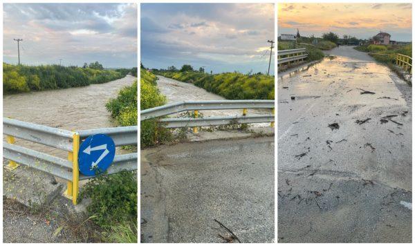 Χαλκιδική: Υπερχείλισε ρέμα – Διακόπηκε η κυκλοφορία στην παραλιακή
