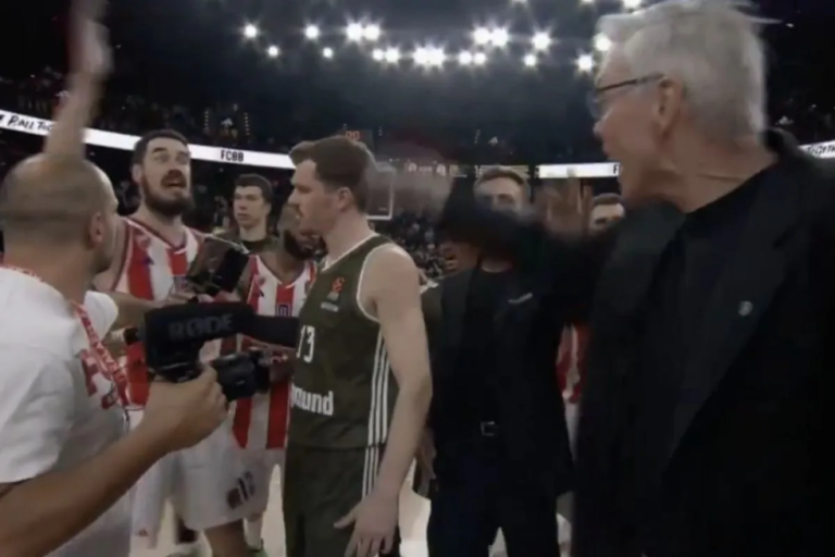 Χαμός στο φινάλε του Μπάγερν – Ερυθρός Αστέρας: «Αρπάχτηκαν» Κάλινιτς και Χέρμπερτ (vid)