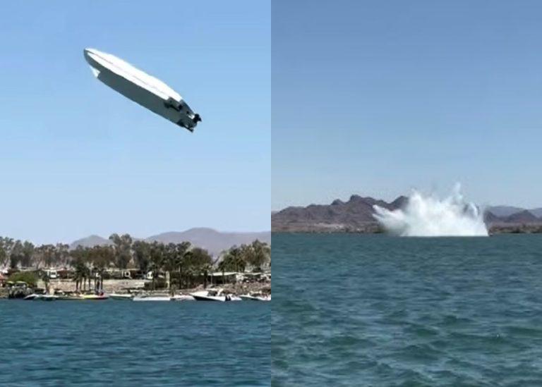 Νεβάδα: Σοκαριστικό ατύχημα σε αγώνα με ταχύπλοα – Σκάφος εκτοξεύτηκε στον αέρα