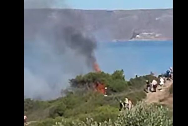 Φωτιά σε δασική έκταση στο Σούνιο – Την «πρόλαβαν» πριν πάρει διαστάσεις