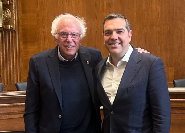 Τσίπρας: Με τον Σάντερς μιλήσαμε για την ανάγκη συνεργασίας των προοδευτικών δυνάμεων στις δύο πλευρές του Ατλαντικού