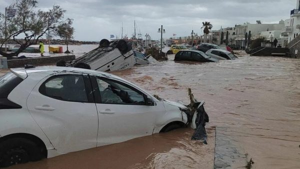 Η πλημμυρισμένη Πάρος από το διάστημα – Εικόνα από δορυφόρο