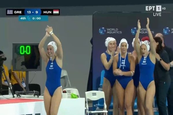 Greek Women’s Water Polo Team Top in the World after 13-9 Win Over Hungary