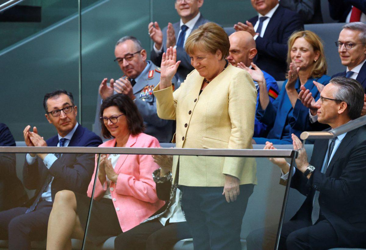 Η Άνγκελα Μέρκελ. 