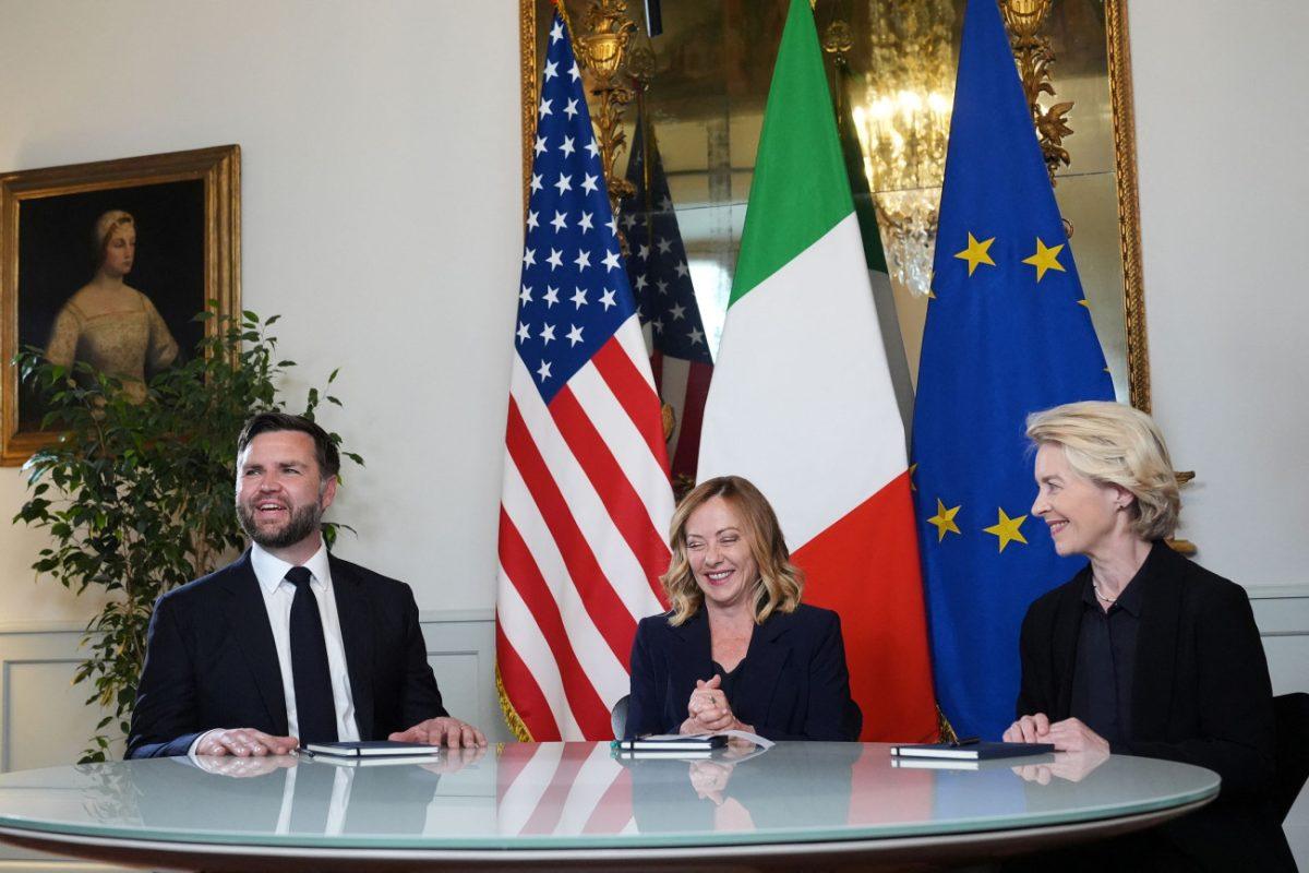 Μελόνι: «Ελπίζω η σημερινή ημέρα να αποτελέσει μια νέα αρχή» – Συνάντηση με Βανς και φον ντερ Λάιεν