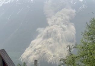 Ελβετία: Χωριό βυθίστηκε στη λάσπη από κατάρρευση παγετώνα και τώρα κινδυνεύει από πλημμύρα