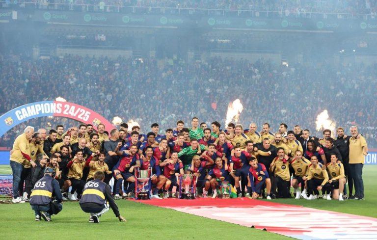 Μπαρτσελόνα: Εντυπωσιακή φιέστα για το 28ο πρωτάθλημα (pics+vids)