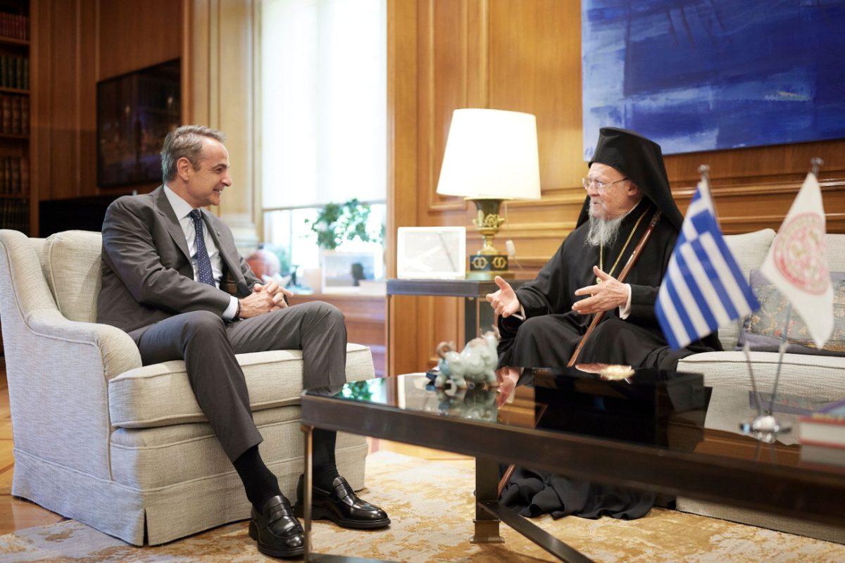 Μητσοτάκης: Συναντήθηκε με τον Οικουμενικό Πατριάρχη Βαρθολομαίο – Ο διάλογός τους