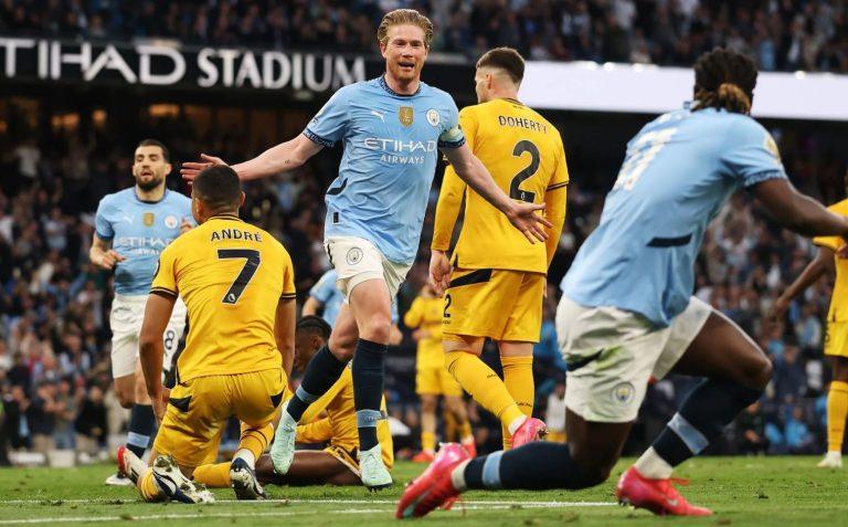 Μάντσεστερ Σίτι – Γουλβς 1-0: Ο Ντε Μπρόινε την στέλνει στο Champions League