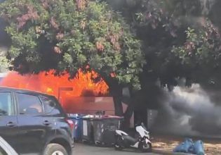 Χαϊδάρι: Φωτιά σε λεωφορείο στη Λ. Αθηνών – Κάηκε ολοσχερώς