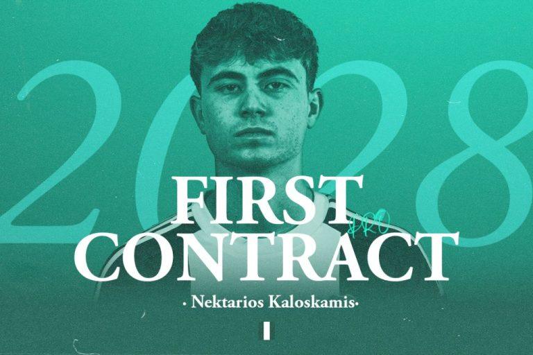 Παναθηναϊκός: Πρώτο επαγγελματικό συμβόλαιο για τον Καλοσκάμη
