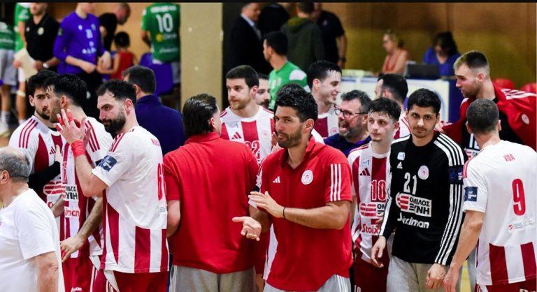 Ολυμπιακός – Διομήδης Άργους 34-30: Στους τελικούς της Handball Premier οι Ερυθρόλευκοι
