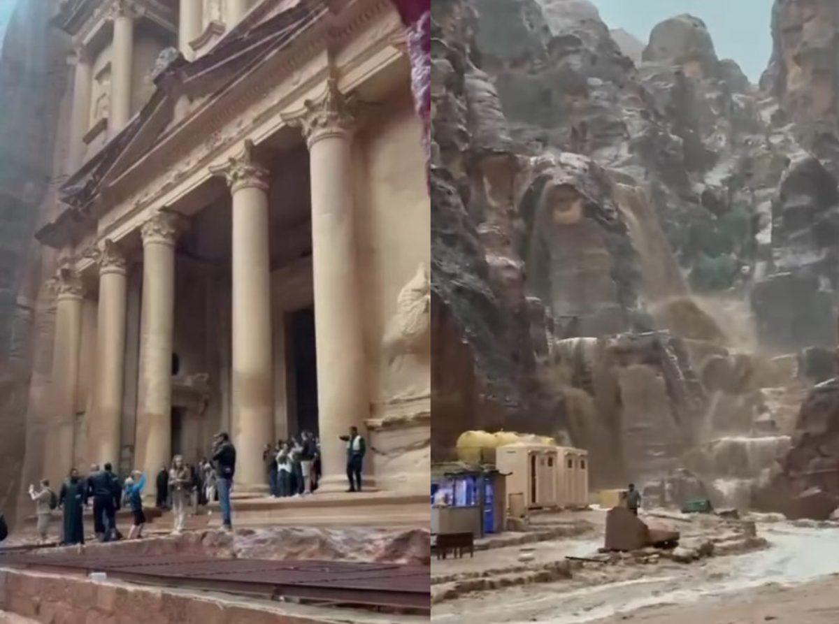 Ιορδανία: Πλημμύρες στην Πέτρα – Απομακρύνθηκαν 1.800 τουρίστες από τη λαξευμένη πόλη – θαύμα