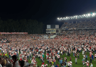 Οπαδοί της Ράγιο Βαγιεκάνο μπήκαν στο γήπεδο έπειτα από τον πρόκριση στο Conference League (vid)