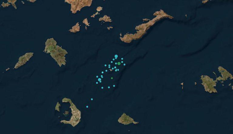 Σεισμός στην Αμοργό – 15 Χλμ. ΝΝΔ της Αρκεσίνης