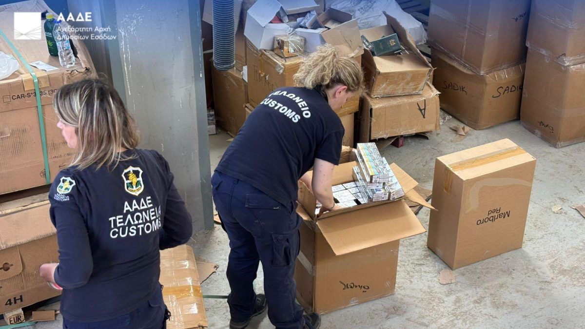 ΑΑΔΕ: Κατασχέθηκαν 2,5 εκατομμύρια λαθραία τσιγάρα στους Κήπους