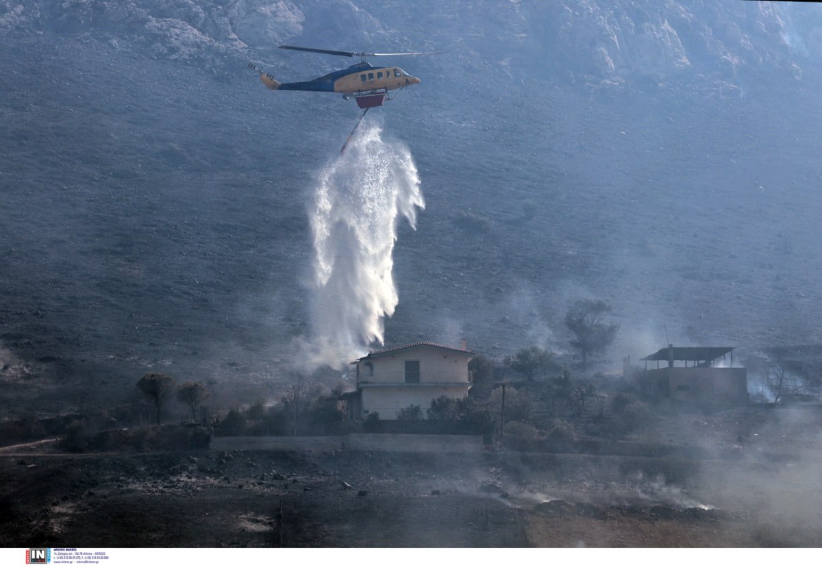 Πάνω από 45 πυρκαγιές το τελευταίο 24ωρο σε όλη τη χώρα – Πολύ υψηλός κίνδυνος σε 11 περιοχές