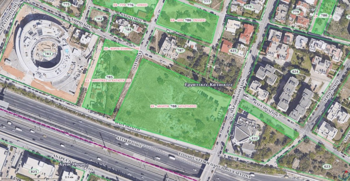 Δημιουργία γηπέδου ποδοσφαίρου στο Μαρούσι