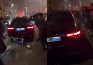 Τρομακτικό σκηνικό στο Παρίσι: Αυτοκίνητο έπεσε πάνω σε πεζούς οπαδούς της Παρί Σεν Ζερμέν (vids)