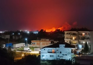 Θεσσαλονίκη: Μεγάλη φωτιά στον Λαγκαδά – Επιχειρούν ισχυρές δυνάμεις της πυροσβεστικής