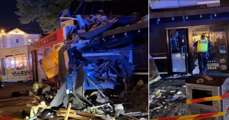 Σουηδία: Τραμ εκτροχιάστηκε σε πιτσαρία στο Γκέτεμποργκ τα ξημερώματα – Οκτώ τραυματίες