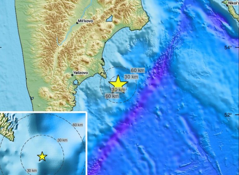 Ρωσική Άπω Ανατολή: Απανωτοί σεισμοί – Ο μεγαλύτερος 7,4 Ρίχτερ – Προειδοποίηση για τσουνάμι
