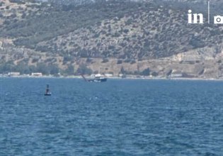 Ελευσίνα: Αναγκαστική προσθαλάσσωση πυροσβεστικού ελικοπτέρου – Σώοι οι χειριστές