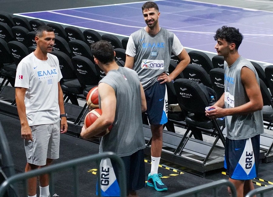 Η Εθνική Ανδρών άρχισε στο ΟΑΚΑ την προετοιμασία της ενόψει του Eurobasket 2025 (pics)